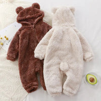 Baby Winter Newborn Plush Rompers