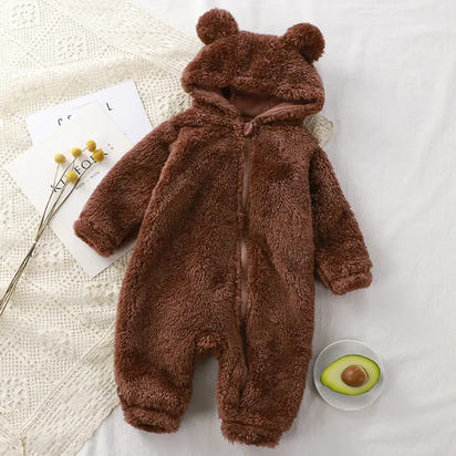 Baby Winter Newborn Plush Rompers