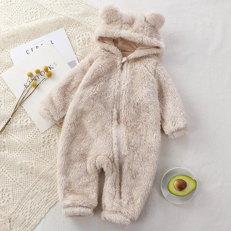 Baby Winter Newborn Plush Rompers