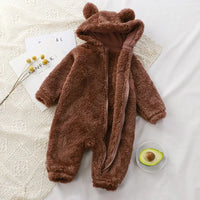 Baby Winter Newborn Plush Rompers