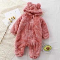Baby Winter Newborn Plush Rompers